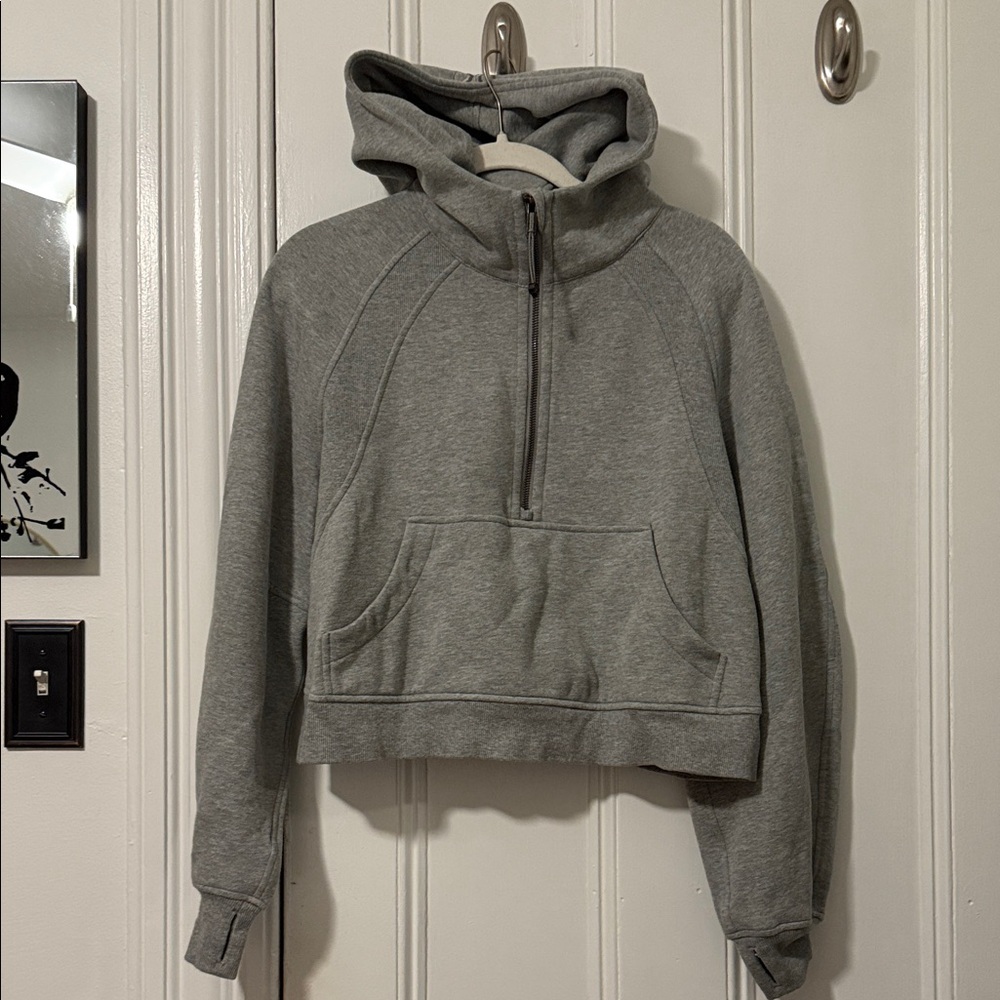 Lululemon quarter zip hooded sweatshirt